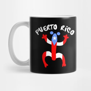 Puerto Rico Taino Coqui Boricua Flag Mug